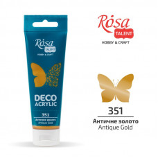 Античне золото, металік, Акрил для декору, 75 мл, ROSA Talent Античне золото, металік, Акрил для декору, 75 мл, ROSA Talent