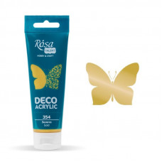 Золото, металік, Акрил для декору, 75 мл, ROSA Talent