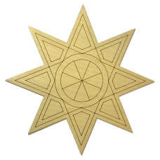 Звезда вертепная из фанеры, 30см., без покрытия, фанера 4мм.