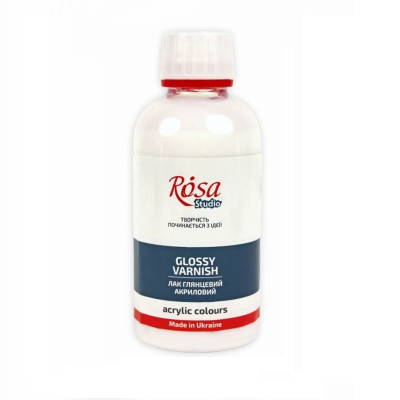 Лак акриловый глянцевый, 250 мл., ROSA Studio