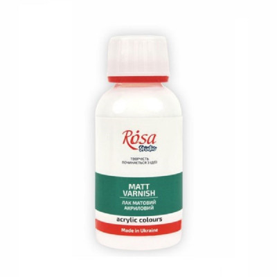Лак акриловий, 120 мл., матовий, ROSA Studio
