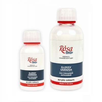 Лак акриловый глянцевый, 250 мл., ROSA Studio