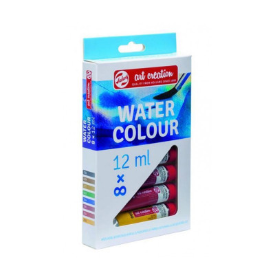 Набір акварельних фарб, 8 кольорів в тубах по 12 мл., ArtCreation 9022008M Royal Talens