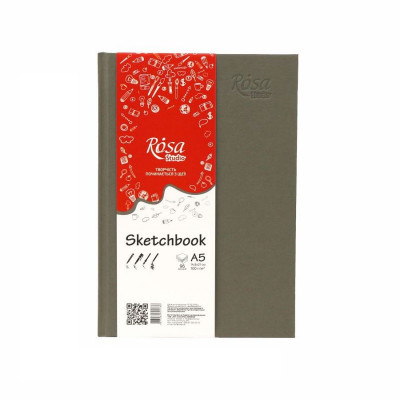 Блокнот A5 (14,8 * 21см), 100г / м, 96л., ROSA Studio