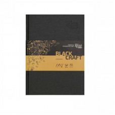 Блокнот A5 (14,8 * 21см), черный и крафт бумагу, 80г / м, 96л., ROSA Studio