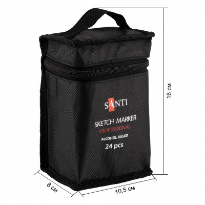Спиртовые маркеры Санти в наборе 24шт. 390598