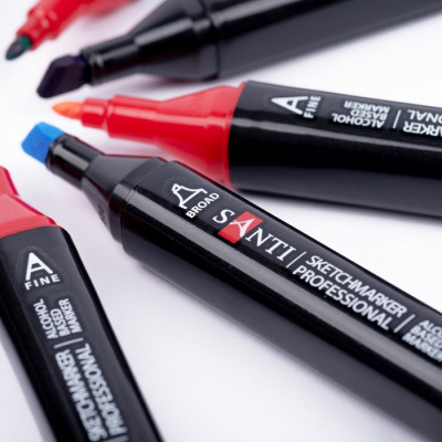 Спиртовые маркеры Санти в наборе 24шт. 390598