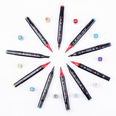 Спиртовые маркеры Санти в наборе 60шт. 390600