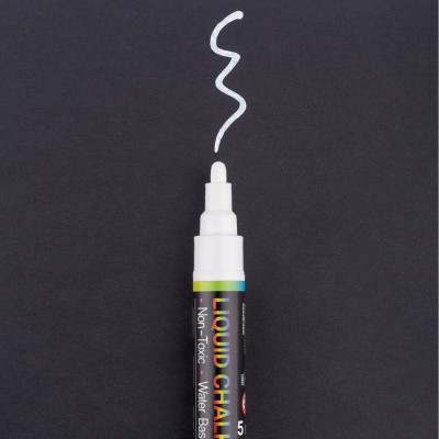 Маркер меловой Белый 5 мм Санти 390610