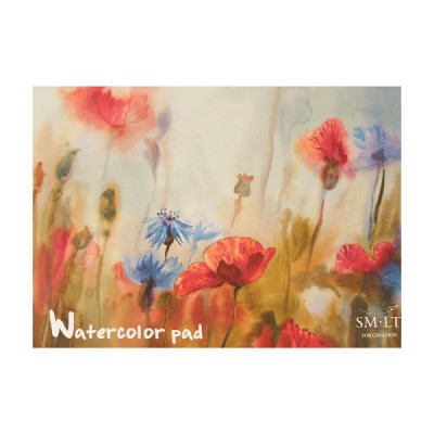 Альбом для акварелі, А3, 20 л., 200 г/м2, Gold SMILTAINIS