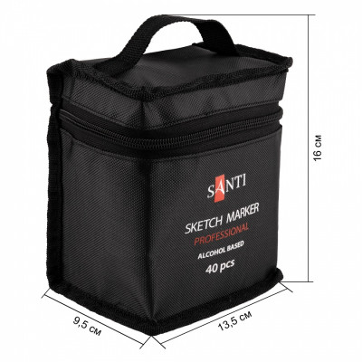 Спиртовые маркеры Санти в наборе 40шт. 390599