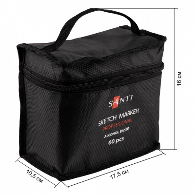 Спиртовые маркеры Санти в наборе 60шт. 390600