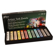 Набір сухої пастелі, 12 кольорів, м'яка, Асорті, MUNGYO MPV-12 Набір сухої пастелі, 12 кольорів, м'яка, Асорті, MUNGYO MPV-12