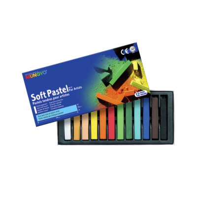 Набір сухої пастелі, 12 кольорів, м'яка, MUNGYO MP-12