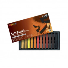 Набір сухої пастелі, 12 кольорів, м'яка, Земляні тони, MUNGYO MP-12Е Набір сухої пастелі, 12 кольорів, м'яка, Земляні тони, MUNGYO MP-12Е