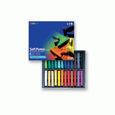 Набір сухої пастелі, 24 кольори, м'яка, MUNGYO MP-24