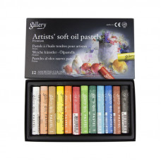 Набір олійної пастелі, 12 кольорів, м'яка, MUNGYO MOPV-12 Набір олійної пастелі, 12 кольорів, м'яка, MUNGYO MOPV-12