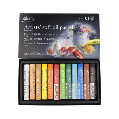 Набір олійної пастелі, 12 кольорів, м'яка, MUNGYO MOPV-12