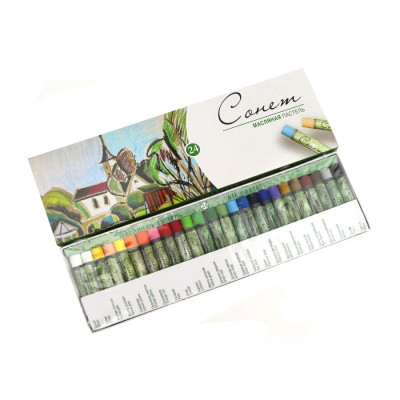 Набір олійної пастелі, 24 кольори, Сонет