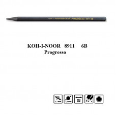 Карандаш бездревесный Progresso 8911 6B, Koh-i-Noor