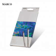 Набір акварельних олівців, 12 шт., Marco Raffine 7120-12CB