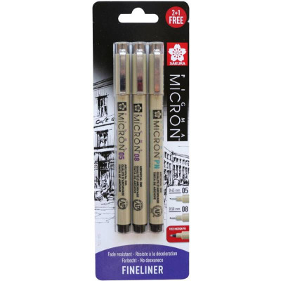 Линеры в наборе 3 шт. Сакура BLXSDK3BS