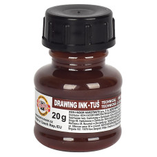 Тушь для черчения KOH-I-NOOR 141727, 20г.,коричневая