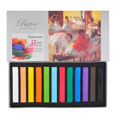 Суха Художня пастель Marco, 12 кольорів в наборі