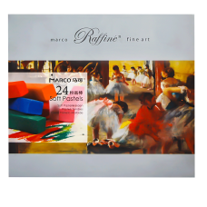 Набор сухой пастели, 24 цвета, Raffine Marco 7300-24CB