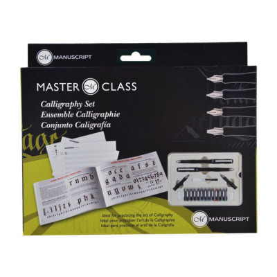 Набір для каліграфії, Masterclass Set (2 ручки, 4 пера, 12 картриджів, конвертер), Manuscript