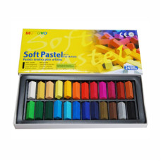 Набір сухої м'якої пастелі, 24 кольори, крейда - 27 мм., MUNGYO MPS-24 Набір сухої м'якої пастелі, 24 кольори, крейда - 27 мм., MUNGYO MPS-24