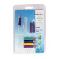 Набір для каліграфії, 5 Nib Calligraphy Set (5 пер, 2 картриджи), Manuscript