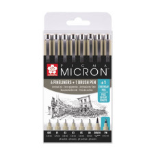 Набір чорних лінерів, 8 шт., PIGMA MICRON Sakura