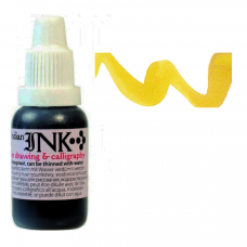 Тушь Желтая, несмываемая, 20 мл., Renesans INDIAN INK -2