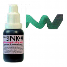 Тушь Зеленая, несмываемая, 20 мл., Renesans INDIAN INK -3