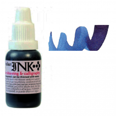 Тушь Синяя, несмываемая, 20 мл., Renesans INDIAN INK -4