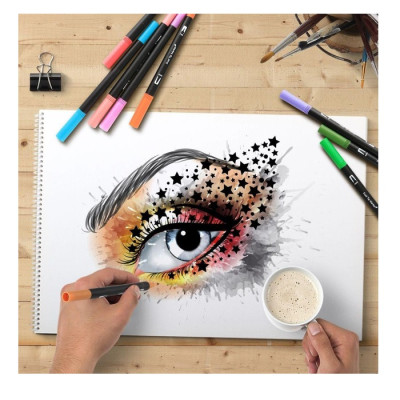 Набор акварельных скетч маркеров 100шт. SMW-100DB