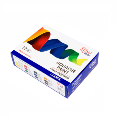 Набір гуашевих фарб, 12 кольорів по 20 мл 221542