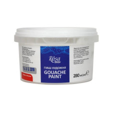 Білила титанові гуашева фарба, 280 мл., ROSA Studio