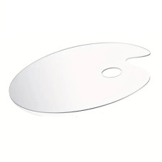 Палитра акриловая для рисования, овальная, прозрачная, 20x30 см., AP2030-C Art Nation