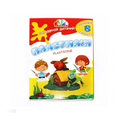 Набір пластелину, 8 кольорів, Гамма Захоплення Набір пластелину, 8 кольорів, Гамма Захоплення