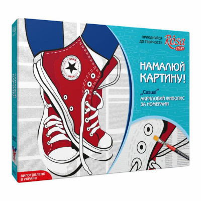 Casual, акрилова картина за номерами, набір Rosa Start Casual, акрилова картина за номерами, набір Rosa Start