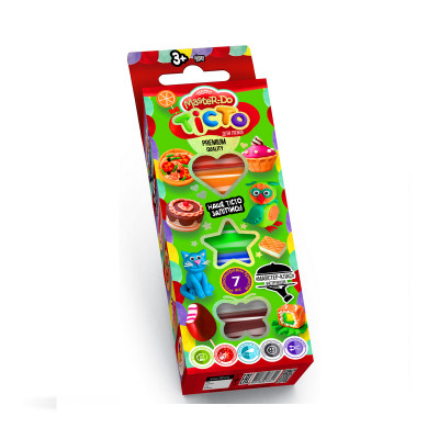 Тесто для лепки Master-Do, 7 цветов. Danko toys TMD-01-06