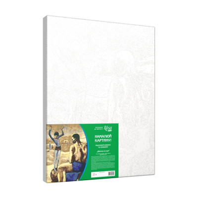 Дівчина на кулі, акрилова картина за номерами, набір Rosa Start