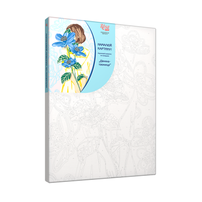 Дівчина-таємниця, акрилова картина за номерами, набір Rosa Start