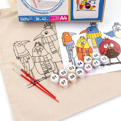 Сумка-шопер Funny Birds набор для творчества ROSA