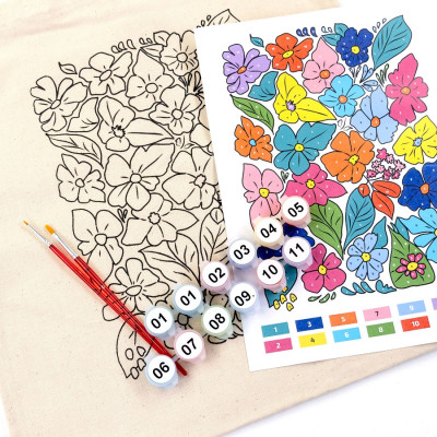 Сумка-шопер Смешные цветы набор для творчества