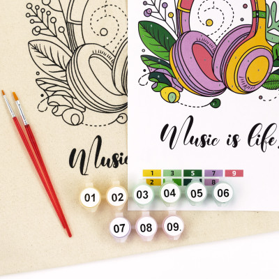 Сумка-шопер Music is Life набор для творчества