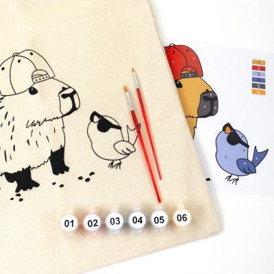 Сумка-шопер Капібара набір для творчості ROSA