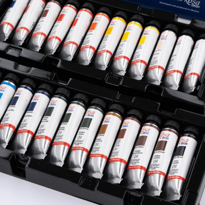 Олійні фарби художні, набір 24*10 мл. Rosa 131011